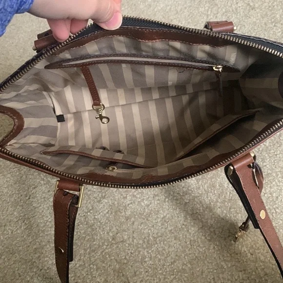 Brahmin Leopard Print Tote Bag - Picture 12 of 16